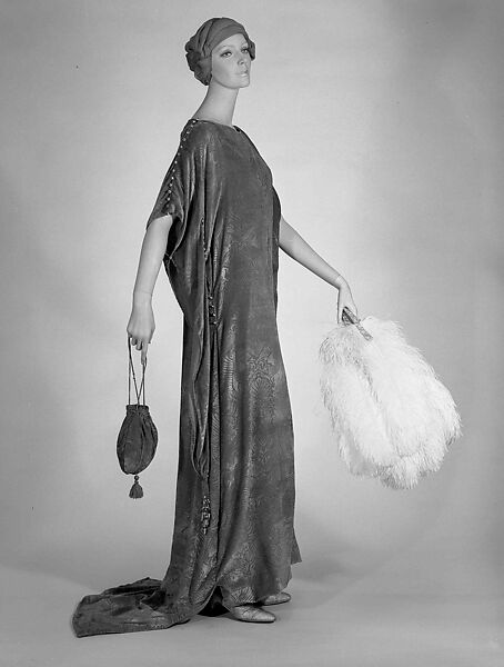 Evening dress, Gallenga (Italian, 1918–1974), silk, metal, glass, Italian