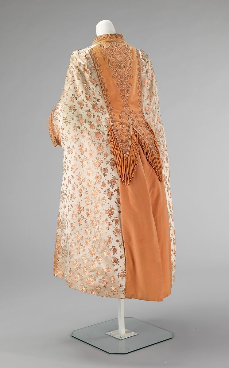 Evening cloak, Maison Pingat (French), silk, metal, French