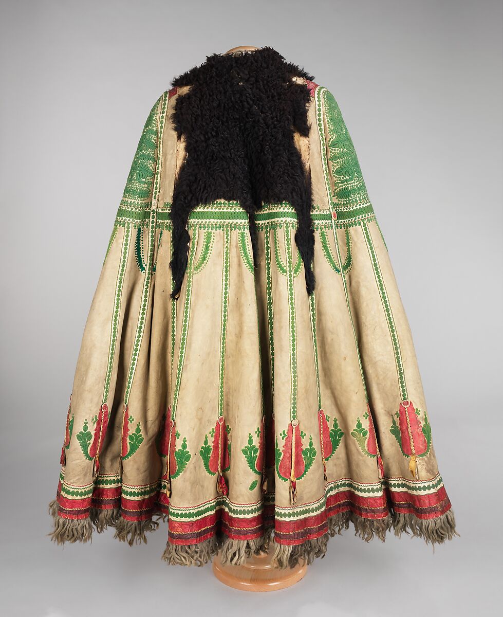 Cape, leather, wool, Hungarian