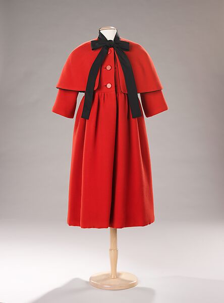 Coat, House of Balenciaga (French, founded 1937), wool, silk, French 
