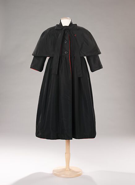 Coat, House of Balenciaga (French, founded 1937), wool, silk, French