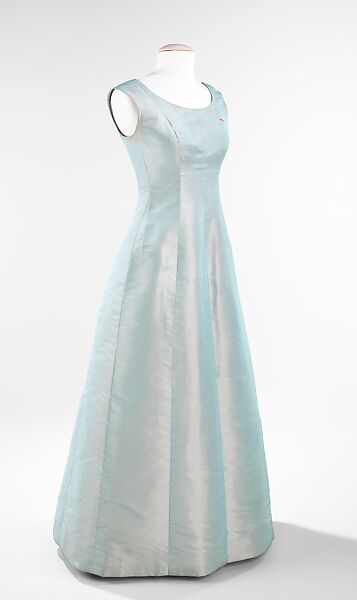 Evening ensemble, House of Balenciaga (French, founded 1937), silk, synthetic fiber, French