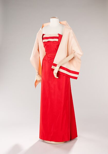 Evening ensemble, Fontana (Italian, founded 1943), silk, Italian 