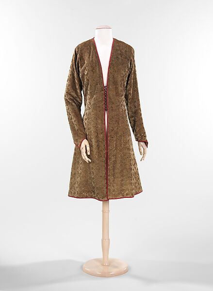 Evening coat, Fortuny (Italian, founded 1906), silk, metal, Italian 