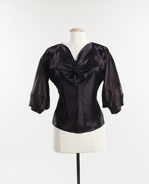 Evening blouse, House of Vionnet (French, active 1912–14; 1918–39), silk, French 