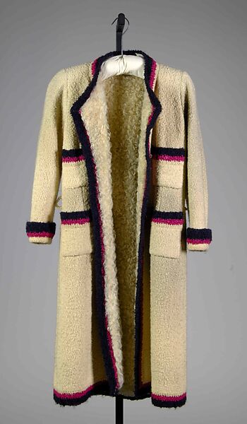 Coat, House of Chanel (French, founded 1910), wool, fur, French