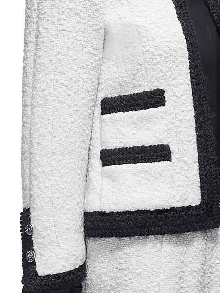 Suit, House of Chanel (French, founded 1910), wool, silk, metal, French