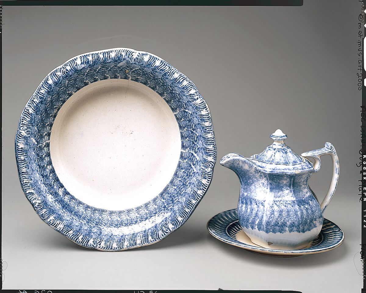 Dish, American Pottery Manufacturing Company (American, 1833–ca. 1854), Earthenware, American