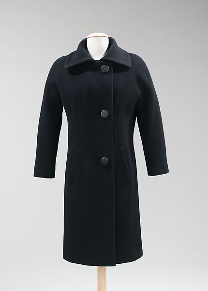 Coat, House of Givenchy (French, founded 1952), wool, French 