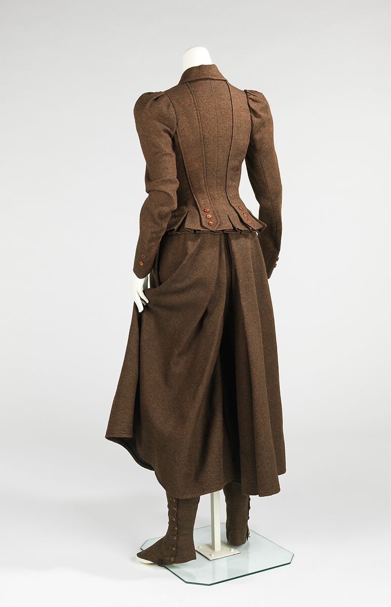 Cycling suit, wool, leather, silk, linen, cotton, American