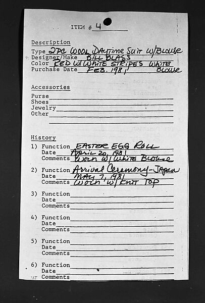 Ensemble, Bill Blass Ltd. (American, founded 1970), wool, silk, leather, American