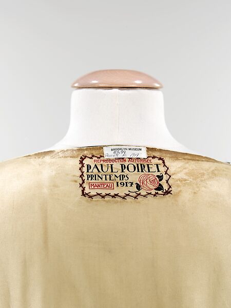 Evening coat, Paul Poiret (French, Paris 1879–1944 Paris), silk, French