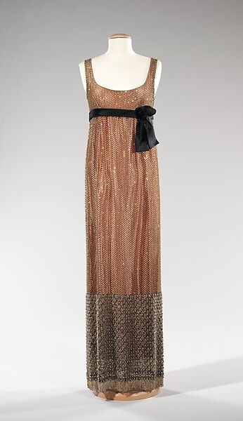 Evening dress, Norman Norell (American, Noblesville, Indiana 1900–1972 New York), silk, rhinestones, American 