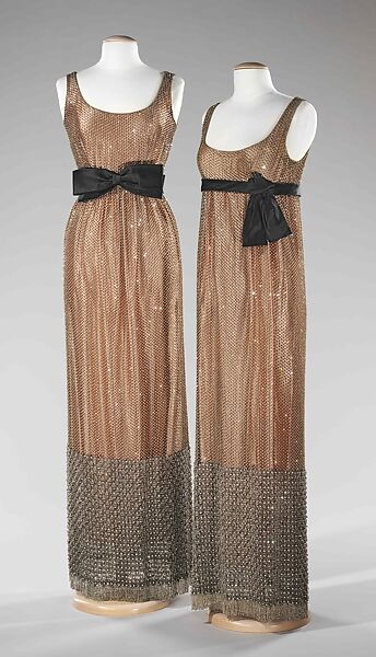 Evening dress, Norman Norell (American, Noblesville, Indiana 1900–1972 New York), silk, rhinestones, American