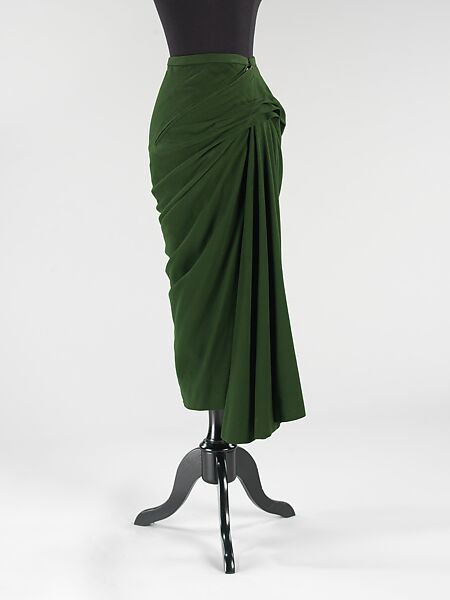 Skirt, Charles James (American, born Great Britain, 1906–1978), wool, American