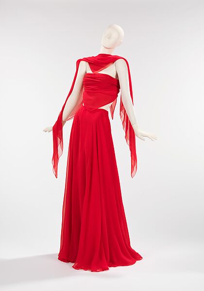 Evening ensemble, Halston (American, Des Moines, Iowa 1932–1990 San Francisco, California), silk, American 