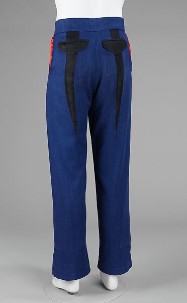 Trousers, Richard Torry (British, born 1960), linen, synthetic, British