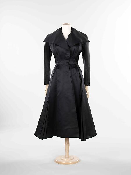 Coat, Charles James (American, born Great Britain, 1906–1978), silk, American 