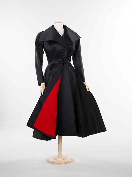 Coat, Charles James (American, born Great Britain, 1906–1978), silk, American