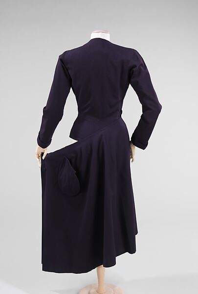 Dress, Charles James (American, born Great Britain, 1906–1978), wool, American