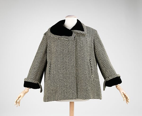 Coat, Charles James (American, born Great Britain, 1906–1978), wool, synthetic, American 