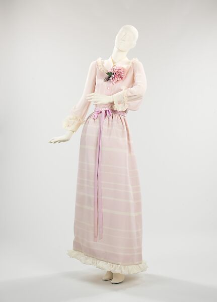 Ensemble, Valentino (Italian, born 1932), silk, cotton, Italian 