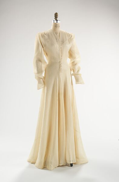 Evening dress, Valentina (American, born Kyiv 1899–1989), cotton, synthetic, silk, American 