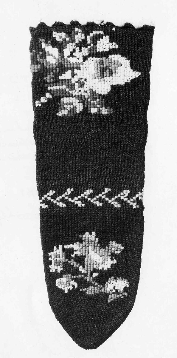 Ensemble, cotton, wool, linen, glass, metal, Russian