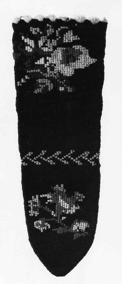 Ensemble, cotton, wool, linen, glass, metal, Russian