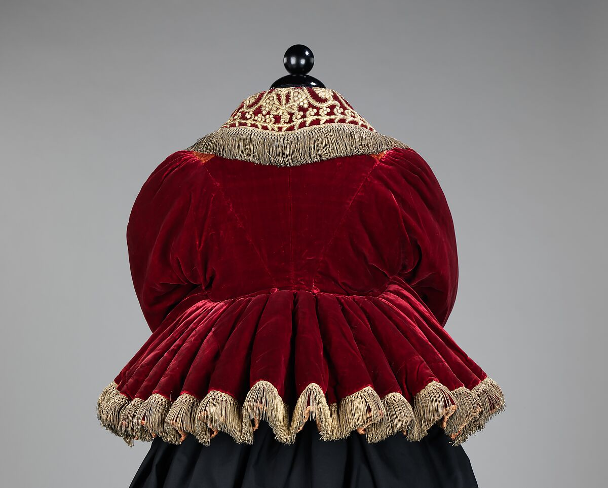 Jacket, silk, metal, cotton, Russian