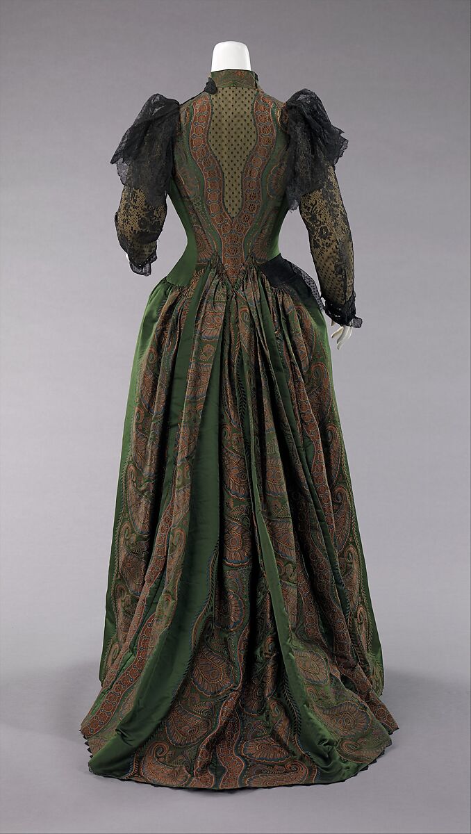 Dress, Franziska Noll Gross (American (born Germany), 1831–1906), silk, metal, American