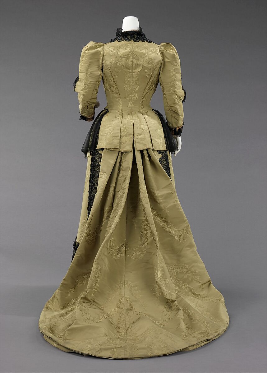 Ensemble, House of Worth (French, 1858–1956), silk, jet, metal, French