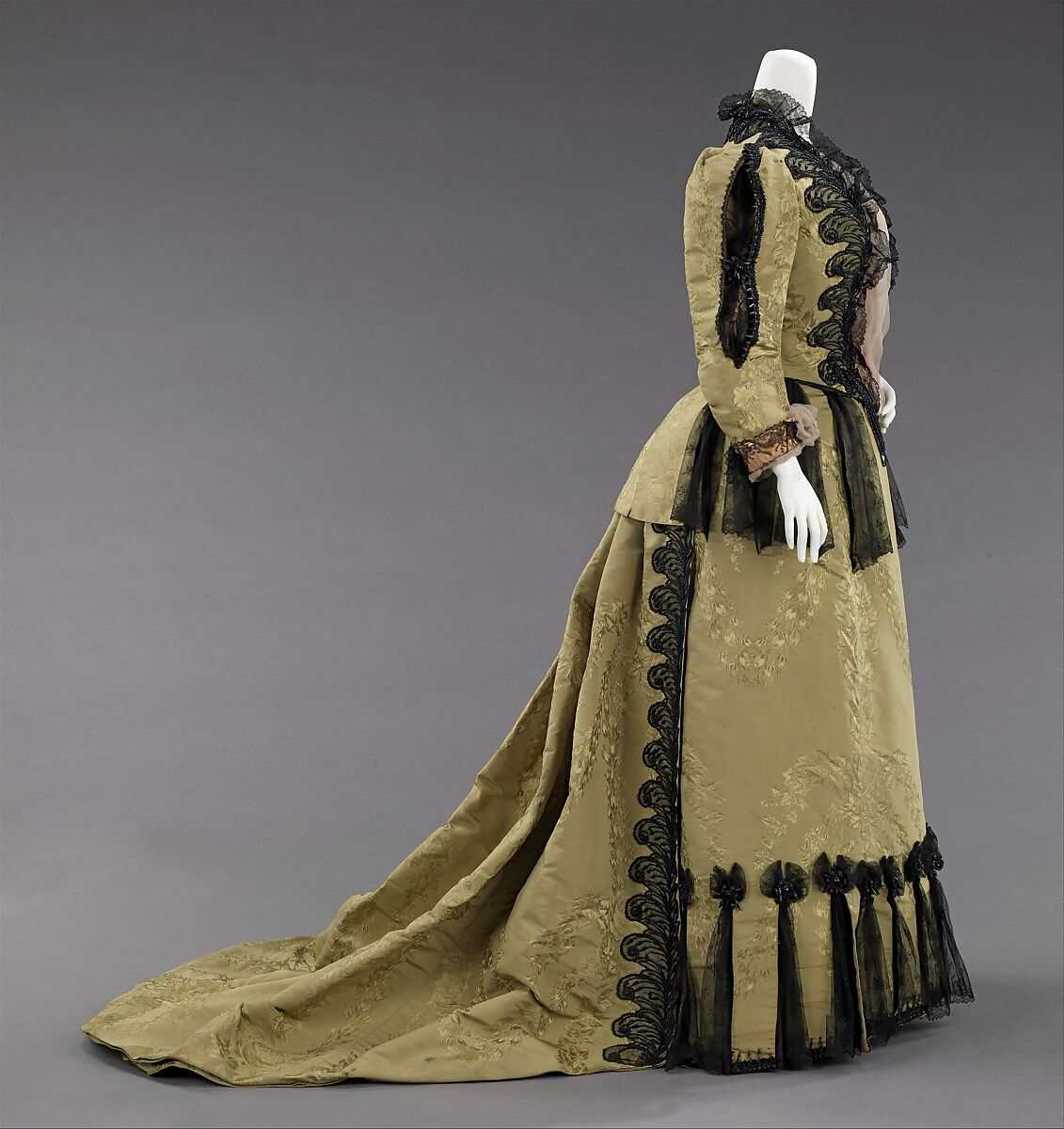 Ensemble, House of Worth (French, 1858–1956), silk, jet, metal, French