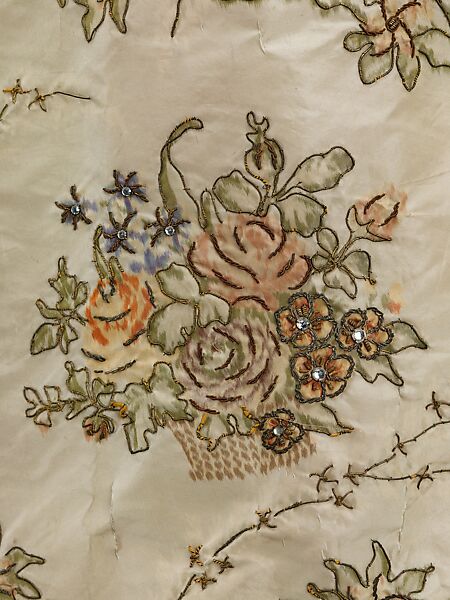 Ball gown, Beer (French, ca. 1890–1928), silk, metal, rhinestones, French