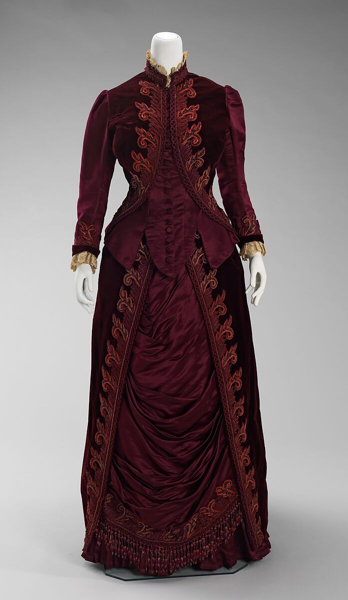 Dress, House of Worth (French, 1858–1956), silk, linen, French 
