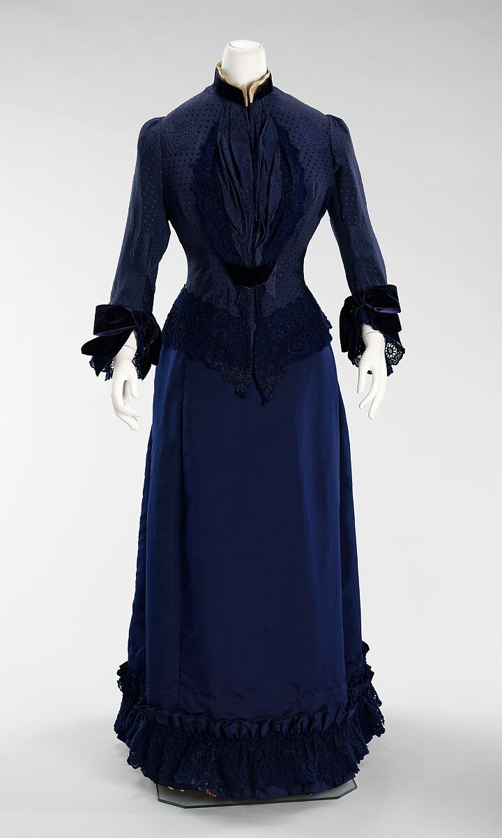 Dress, Maison Pingat (French), silk, cotton, French 