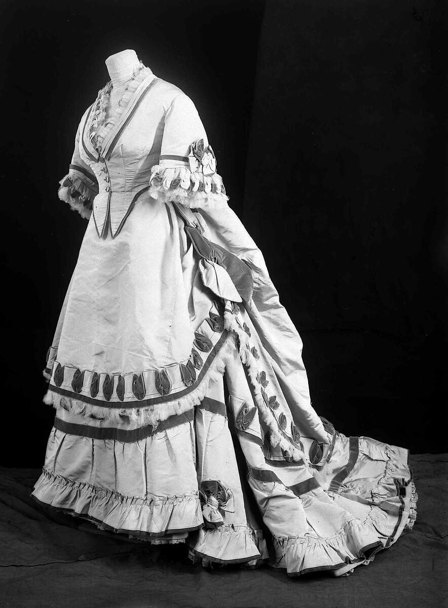 Dinner dress, silk, American