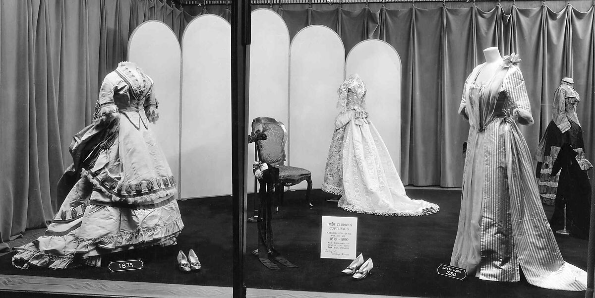 Dinner dress, silk, American