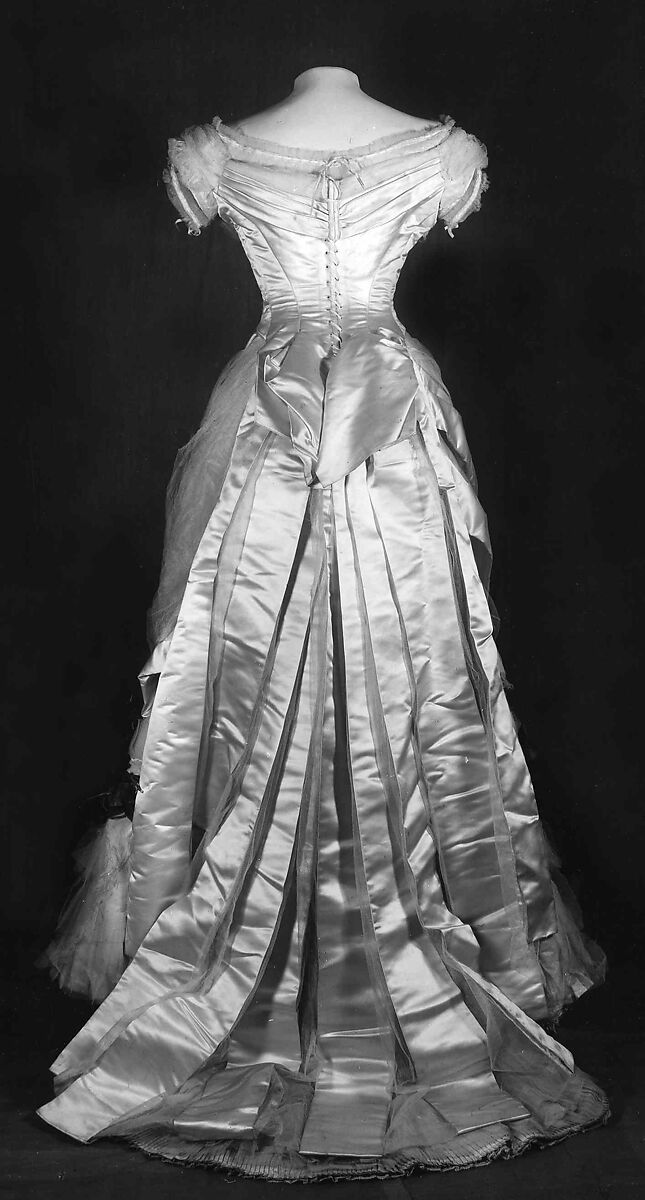 Evening dress, House of Worth (French, 1858–1956), silk, French