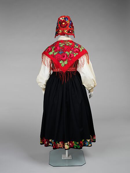 Ensemble, wool, cotton, metal, Swedish