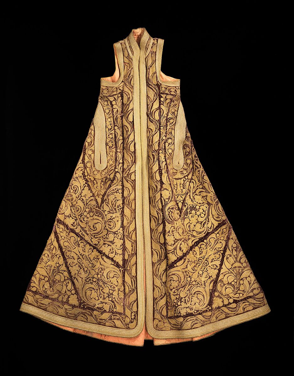 Coat, silk, metal, Albanian 