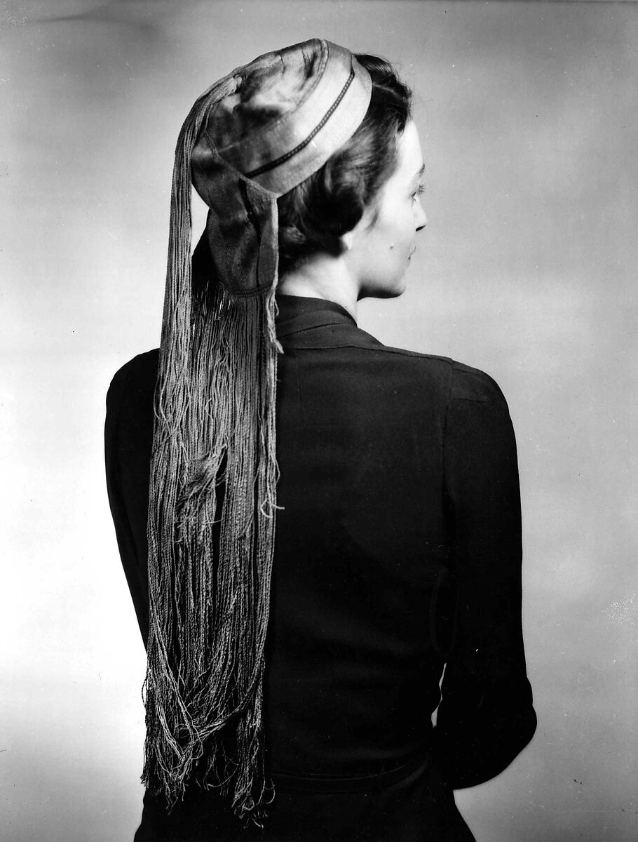 Ensemble, wool, silk, cotton, metal, silk