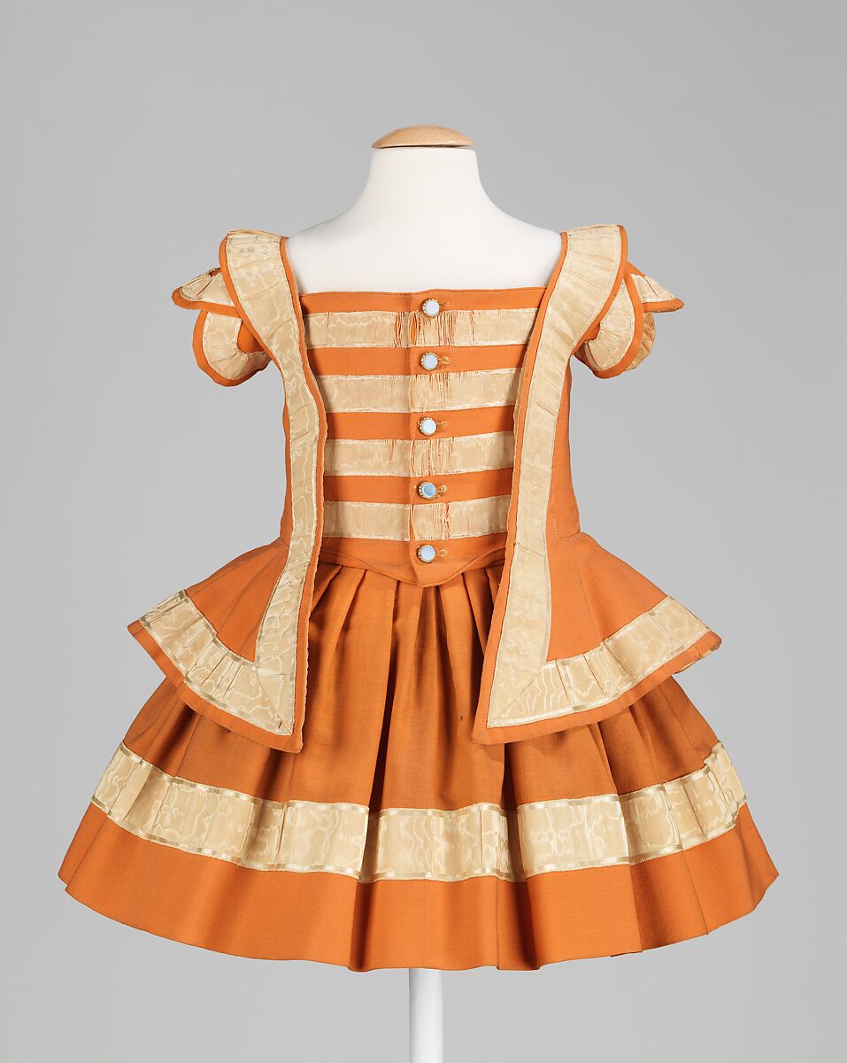 Ensemble, wool, silk, American