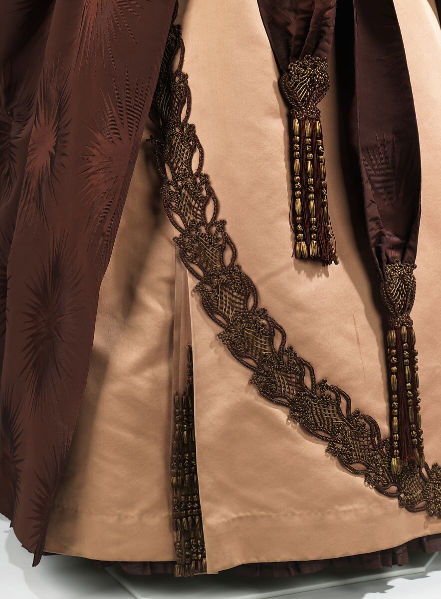Afternoon dress, House of Worth (French, 1858–1956), silk, metal, French