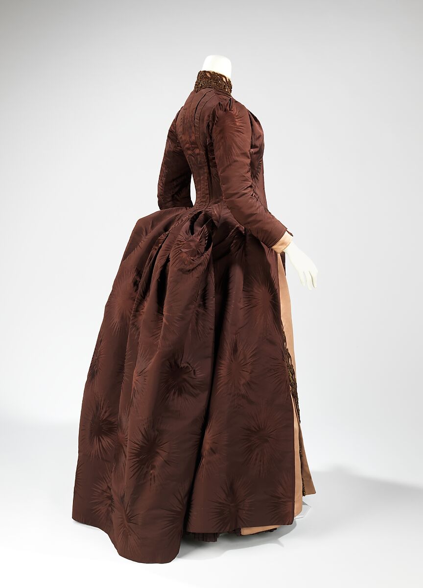 Afternoon dress, House of Worth (French, 1858–1956), silk, metal, French