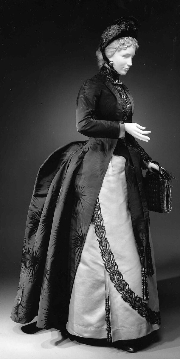 Afternoon dress, House of Worth (French, 1858–1956), silk, metal, French