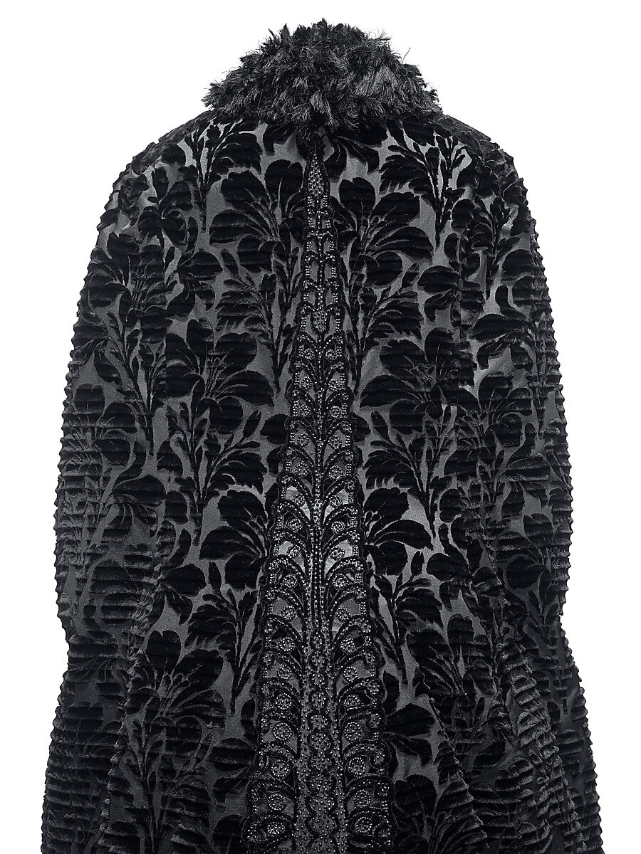 Evening coat, Maison Pingat (French), silk, beads, French