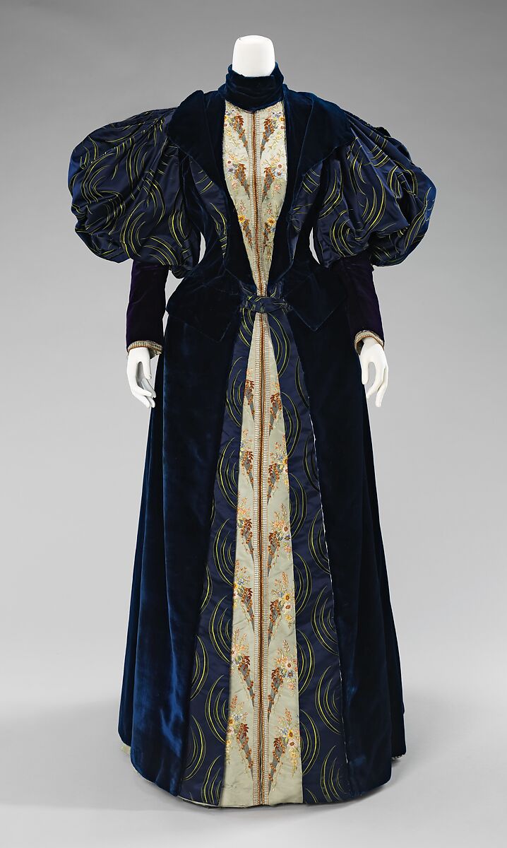 Dress, Laboudt &amp; Robina, silk, French 