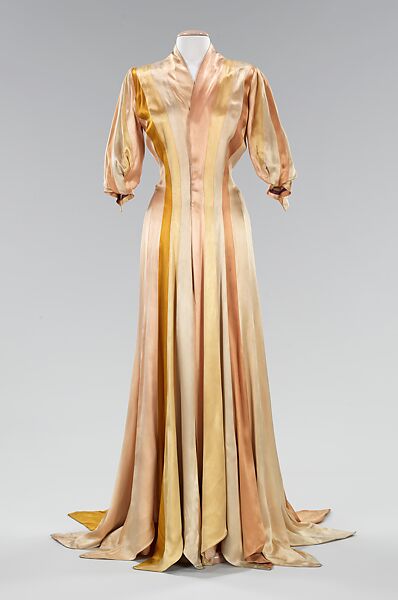 Dressing gown, Charles James (American, born Great Britain, 1906–1978), silk, American 