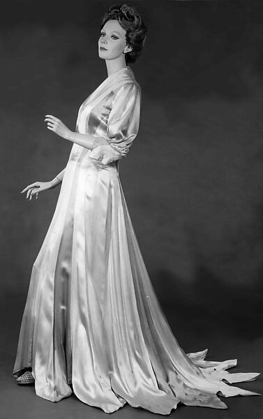 Dressing gown, Charles James (American, born Great Britain, 1906–1978), silk, American